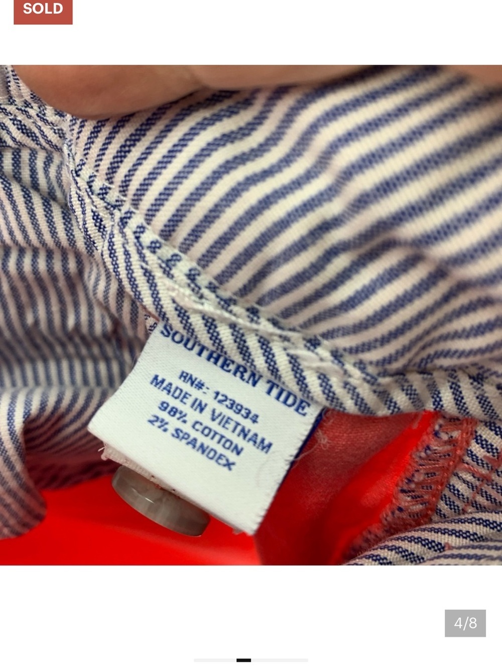 Southern Tide Coral Bermuda Shorts - Solid Coral Pink - Picture 3 of 7